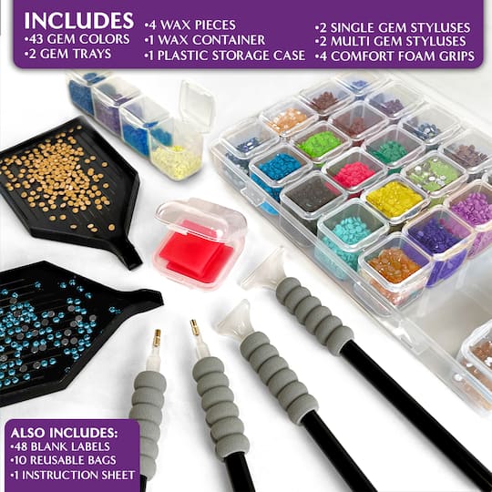 ArtSkills® Brilliant Art Highland Cow Stretched Canvas Diamond Painting Kit
